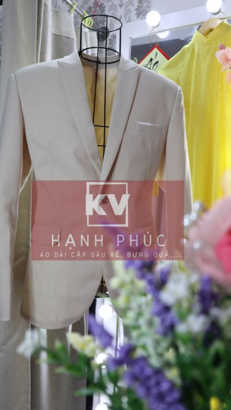 ÁO VEST NAM TRẮNG KEM 